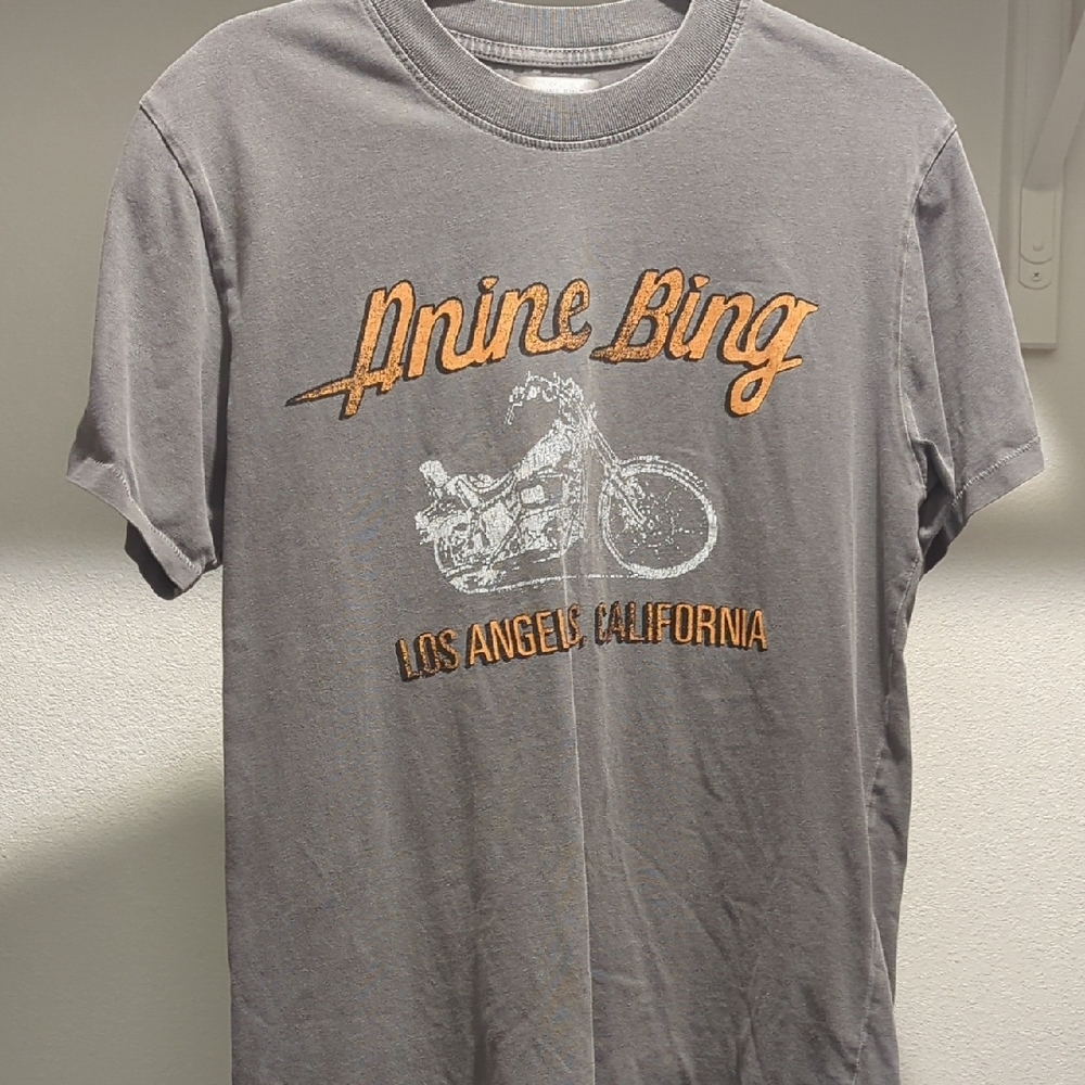 Anine Bing Gray Graphic T-Shirt